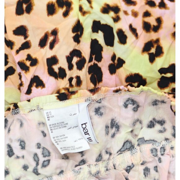 Bar III Womens Animal-Print Swim Cover Up Dress MBSH24834 Multi Animal Pink XS - Picture 5 of 8